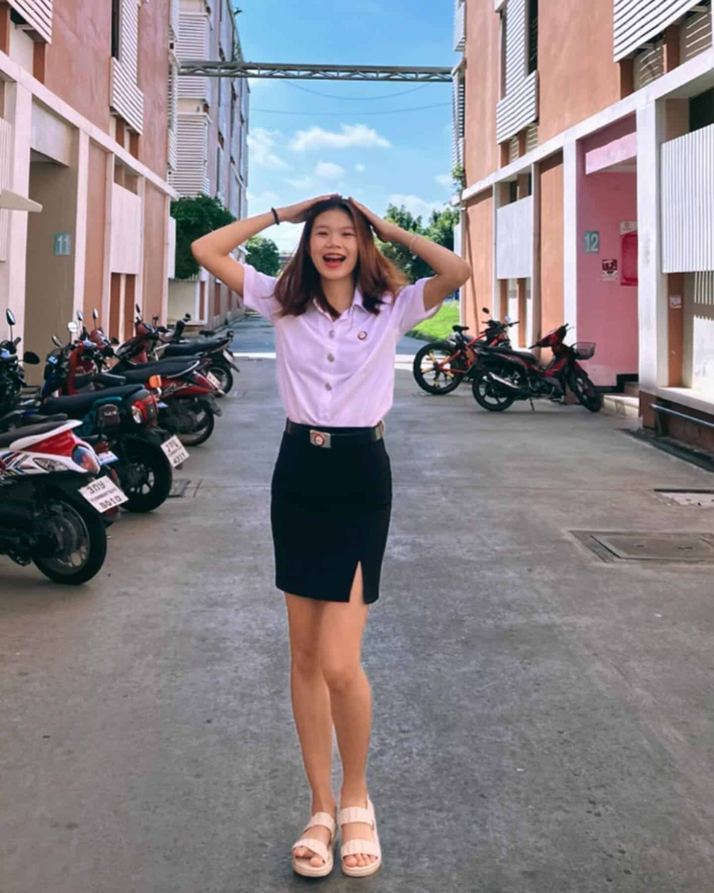 แมมมอส ฉวีวรรณ ดาว TikTok เน็ตไอดอล สาววัยใส จอมฟาดตะกร้อ 14