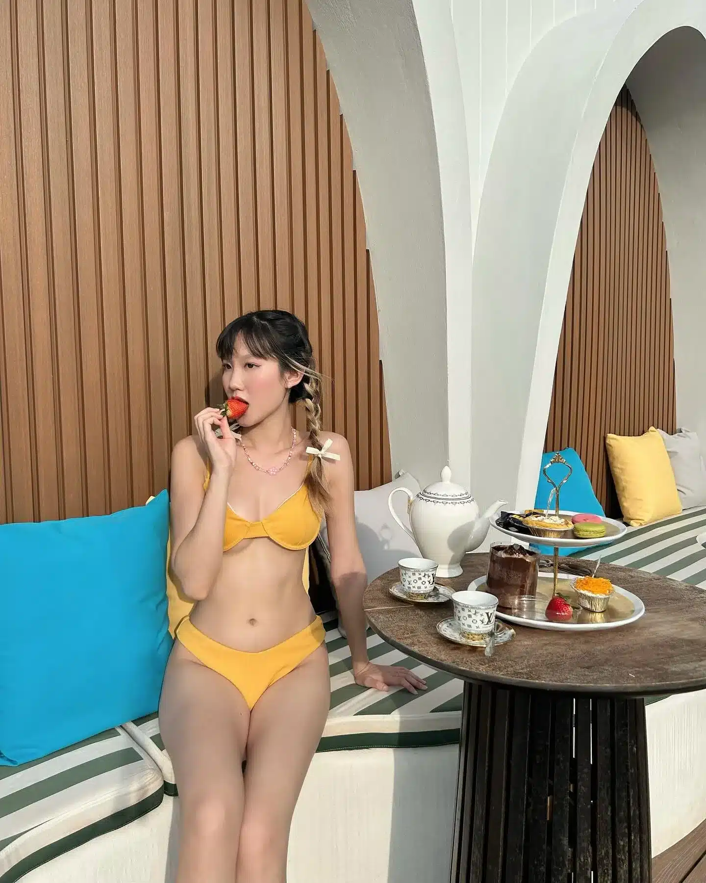 โนเบลมัทฉะลาเต้ อินฟลูเอนเซอร์ สาวสวย น่ารักสดใส รอยยิ้มหวาน 35